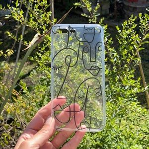 Abstract face iPhone 8 phone case
